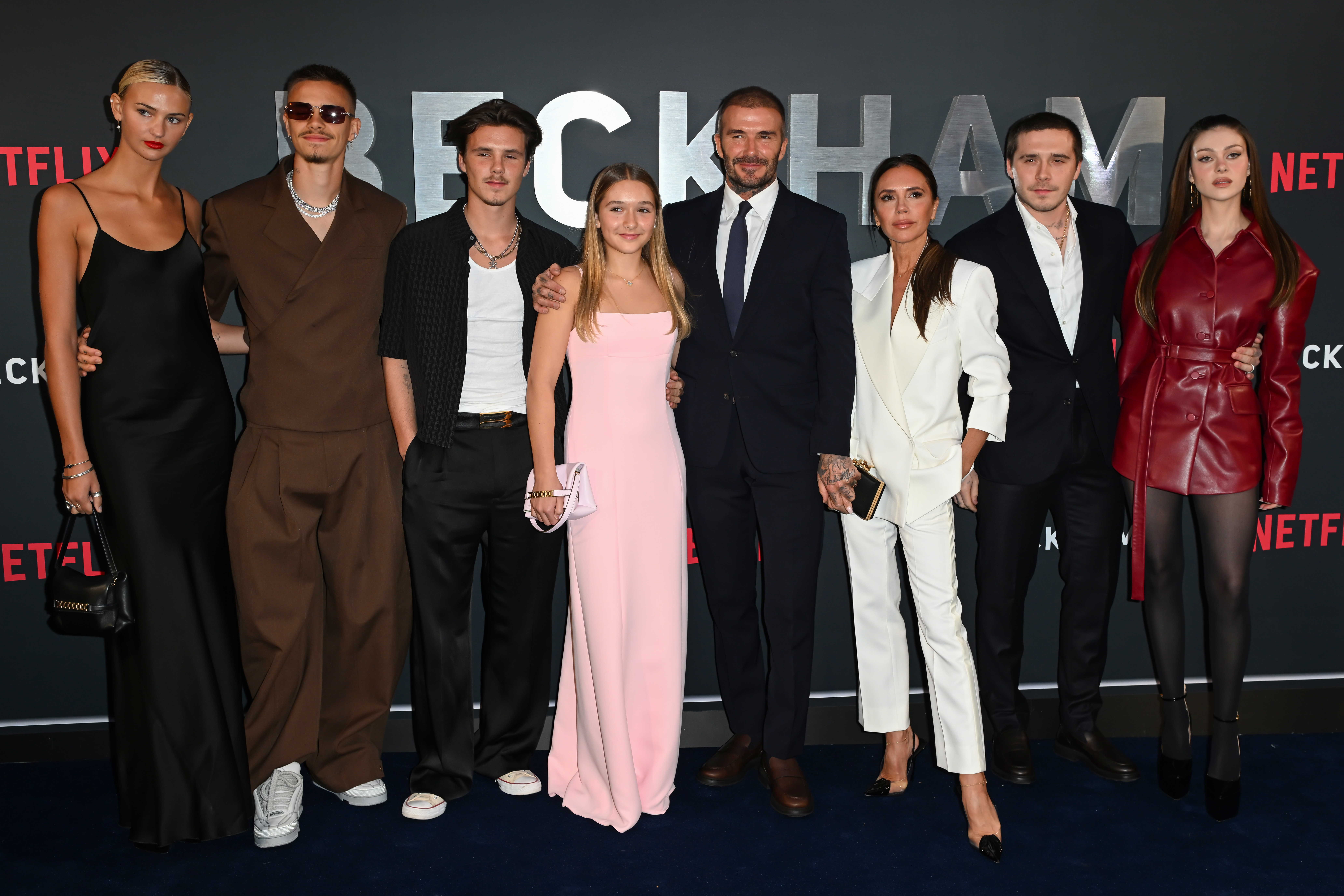 The whole Beckham family pictured together.