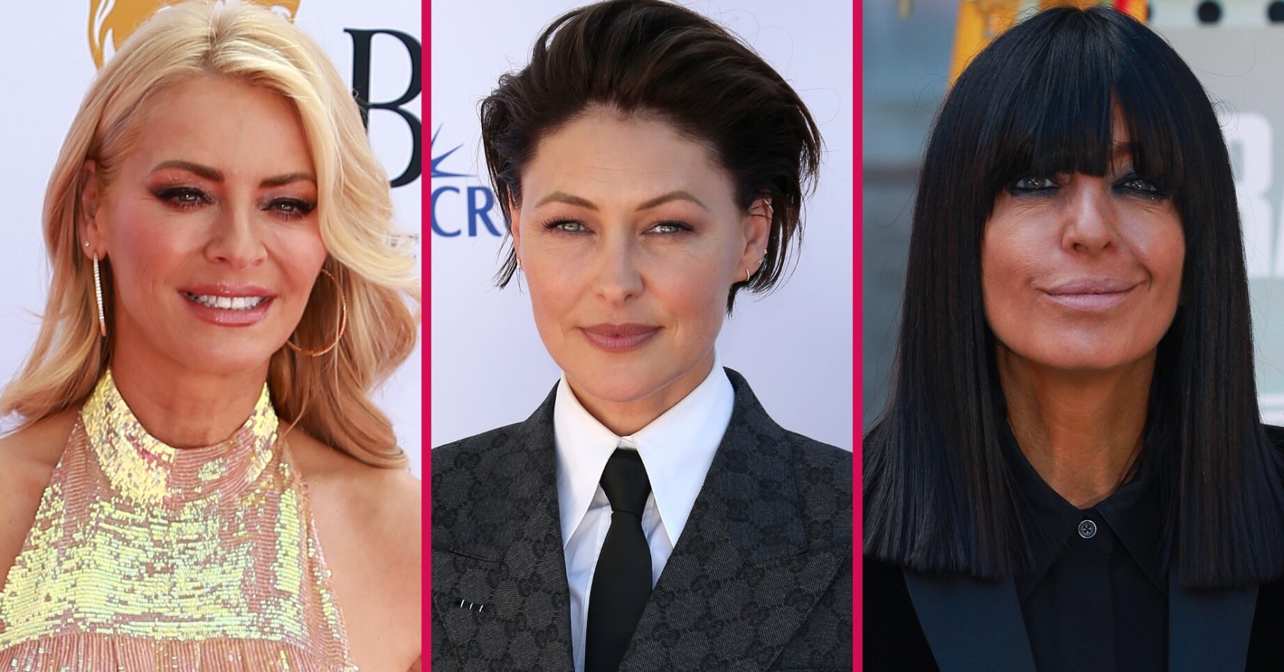 ED composite of Tess Daly and Emma Willis at BAFTAs and Claudia Winkleman at event
