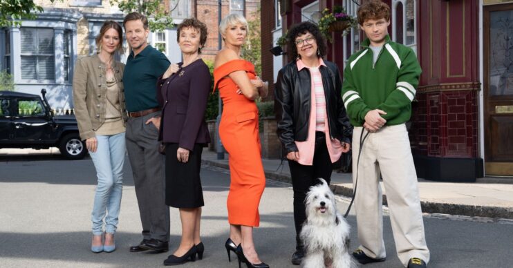The Hawkins family arrive in EastEnders (Credit: BBC)