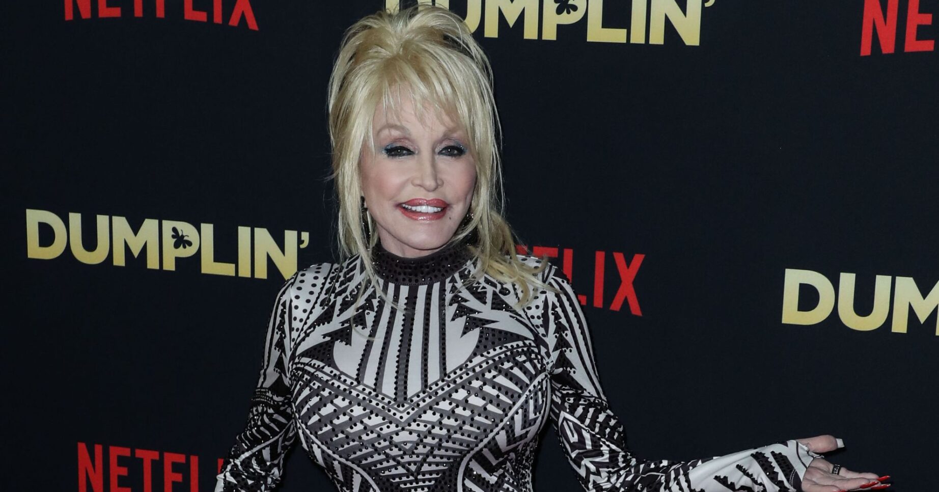 Dolly Parton on the red carpet