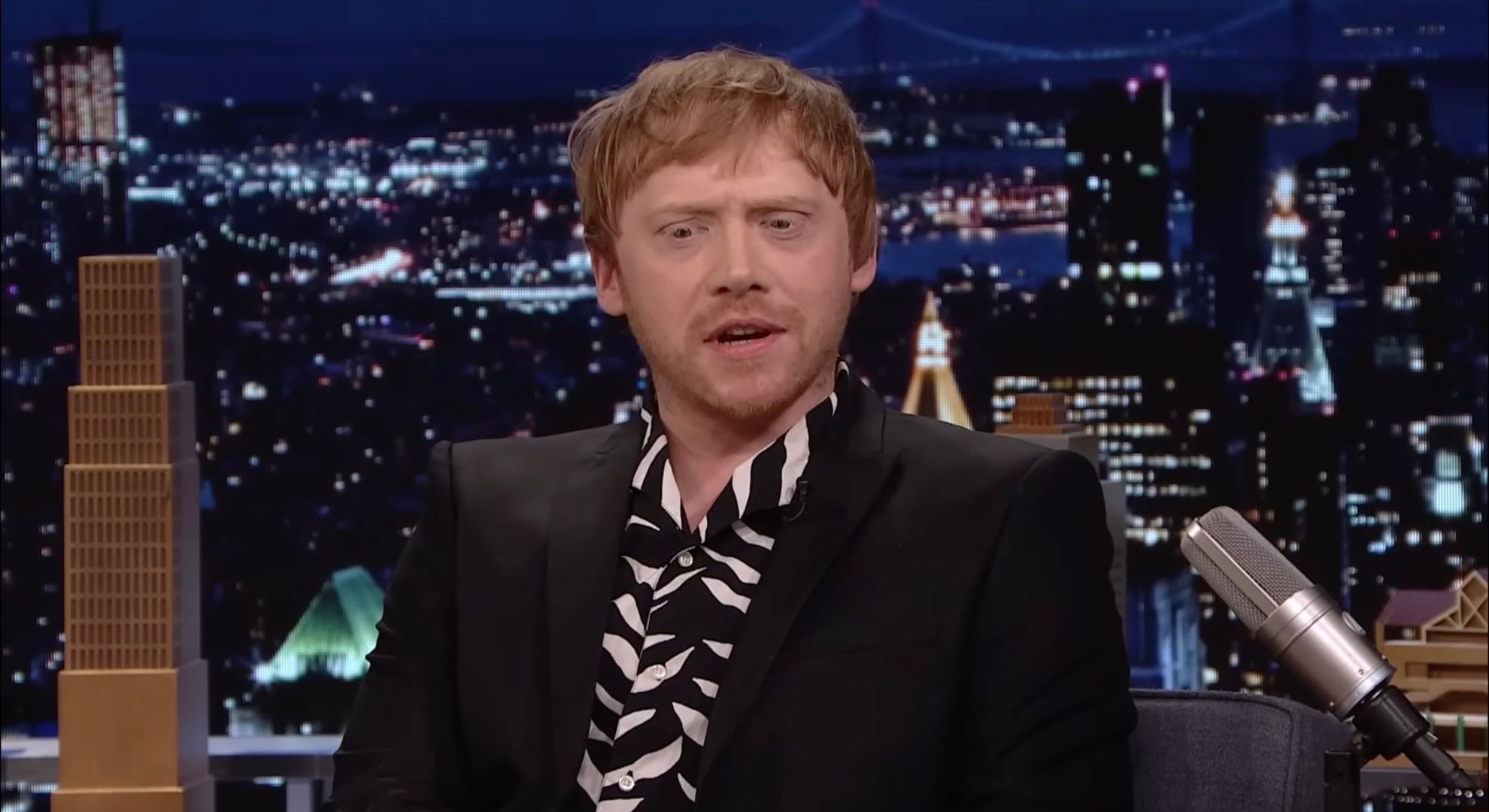 Rupert Grint talking