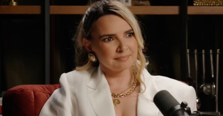 Nadine Coyle looking in front