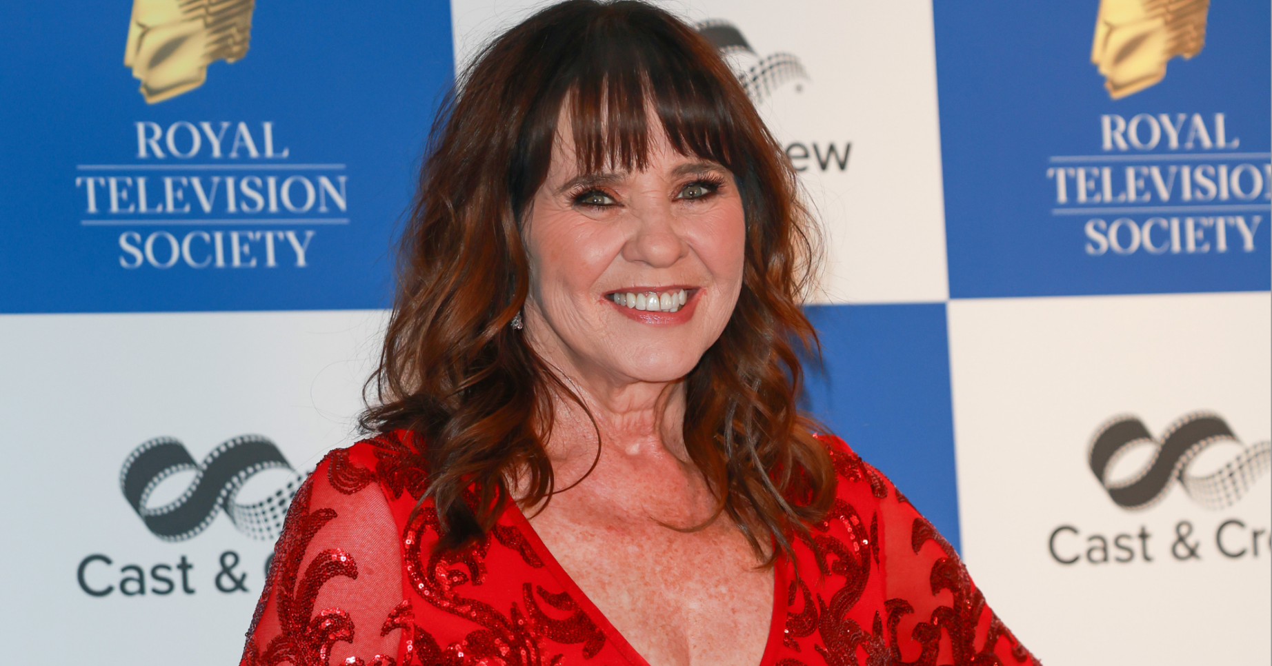 Coleen Nolan wears red dress