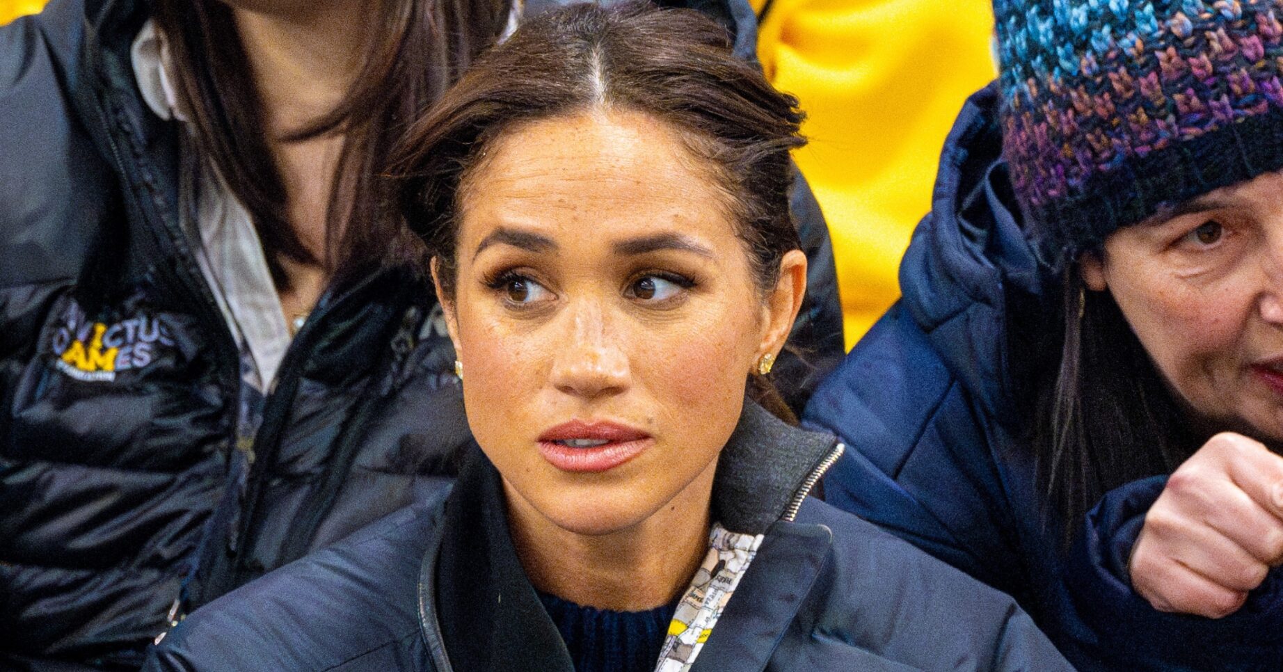 Meghan Markle looking to the side at Invictus Games