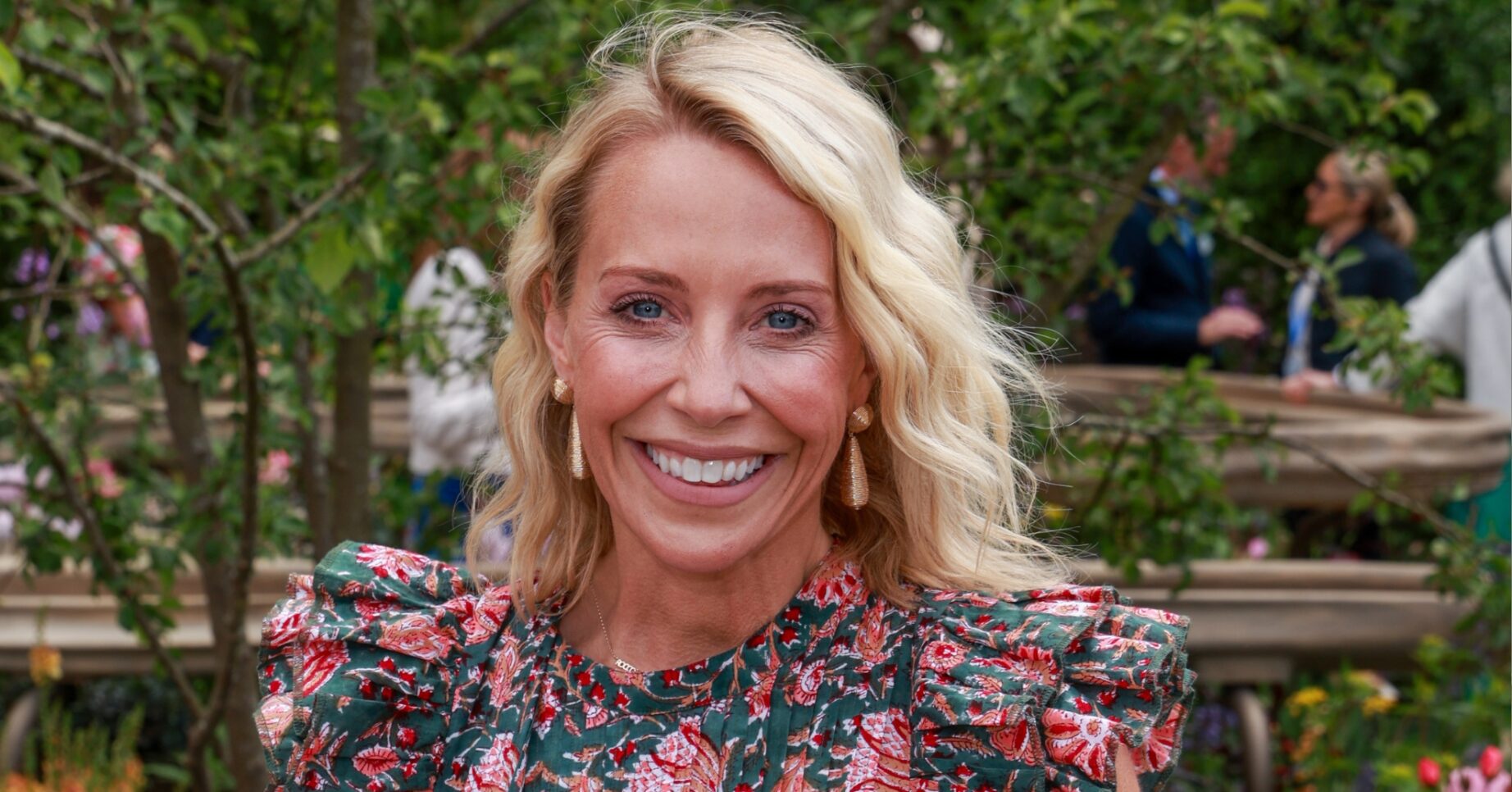 Laura Hamilton smiling at the Chelsea Flower Show
