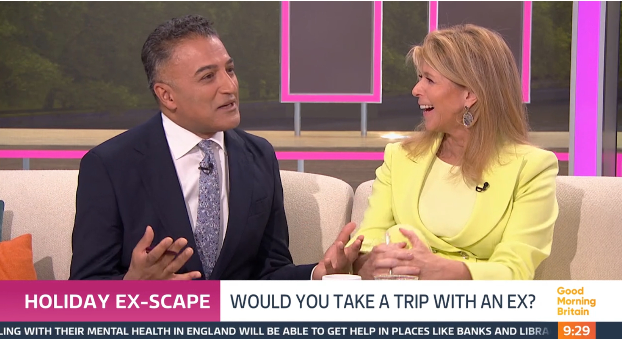 Adil Ray and Kate Garraway on GMB