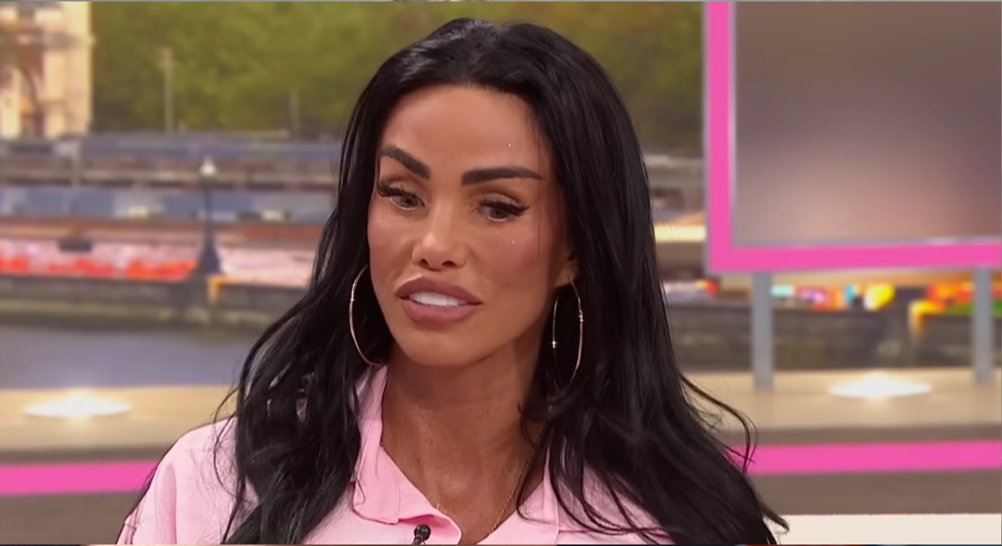 Katie Price talking on GMB