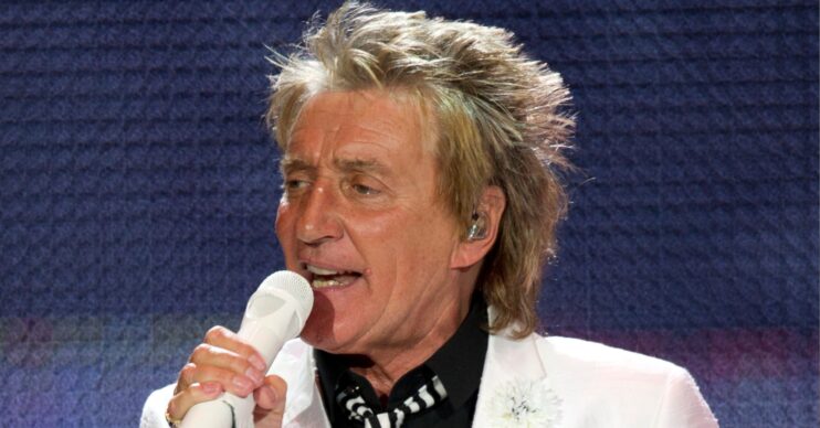 Rod Stewart singing
