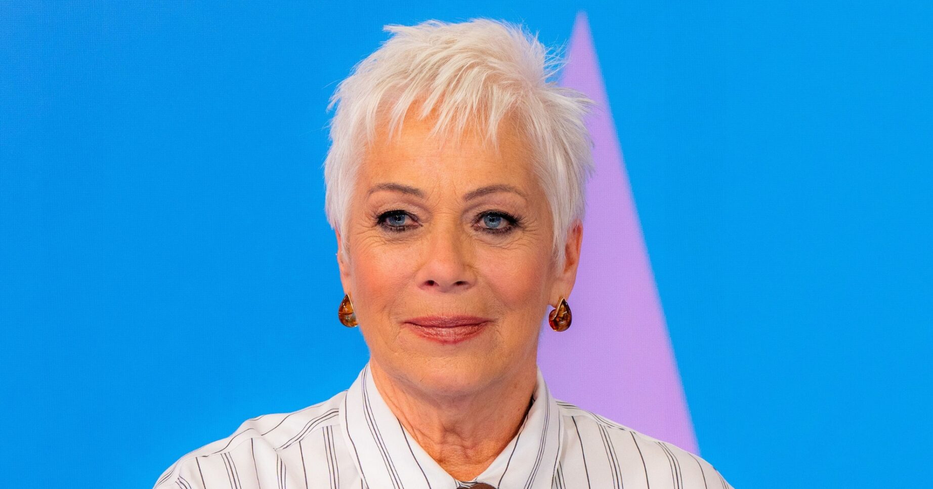 Denise Welch smiling on Loose Women