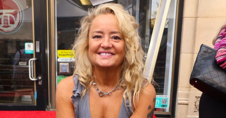 Lucy Davis smiling