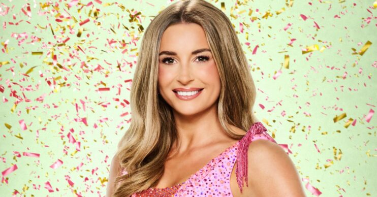 Dani Dyer smiling in a Strictly promo picture