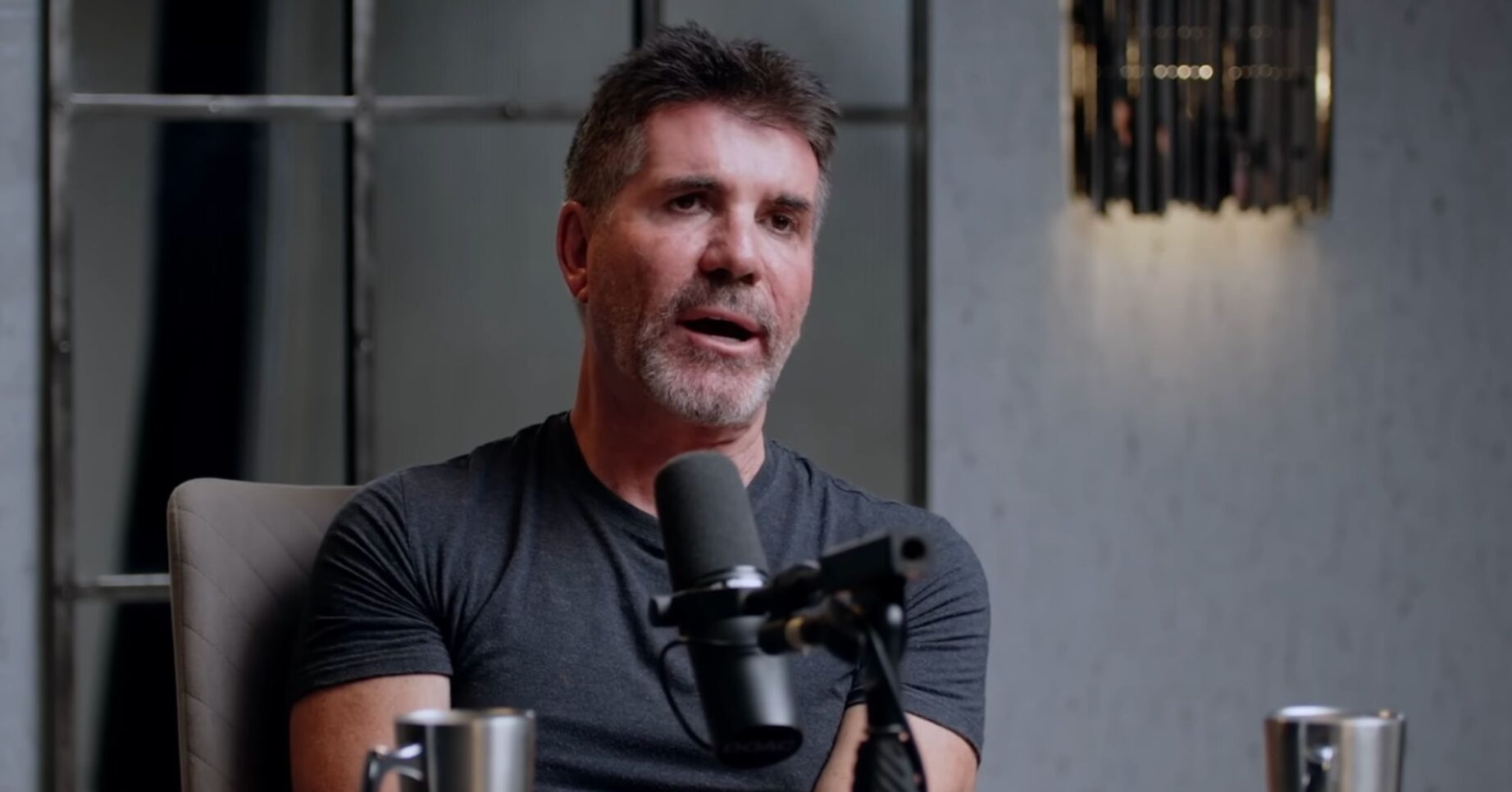 Simon Cowell during interview