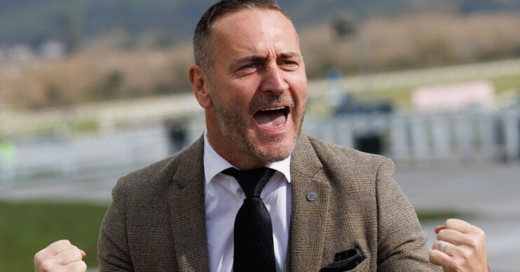 Will Mellor raises his fists