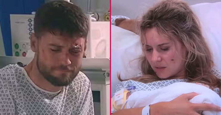 Dawn and Joe split image for Emmerdale (Credit: ITV)