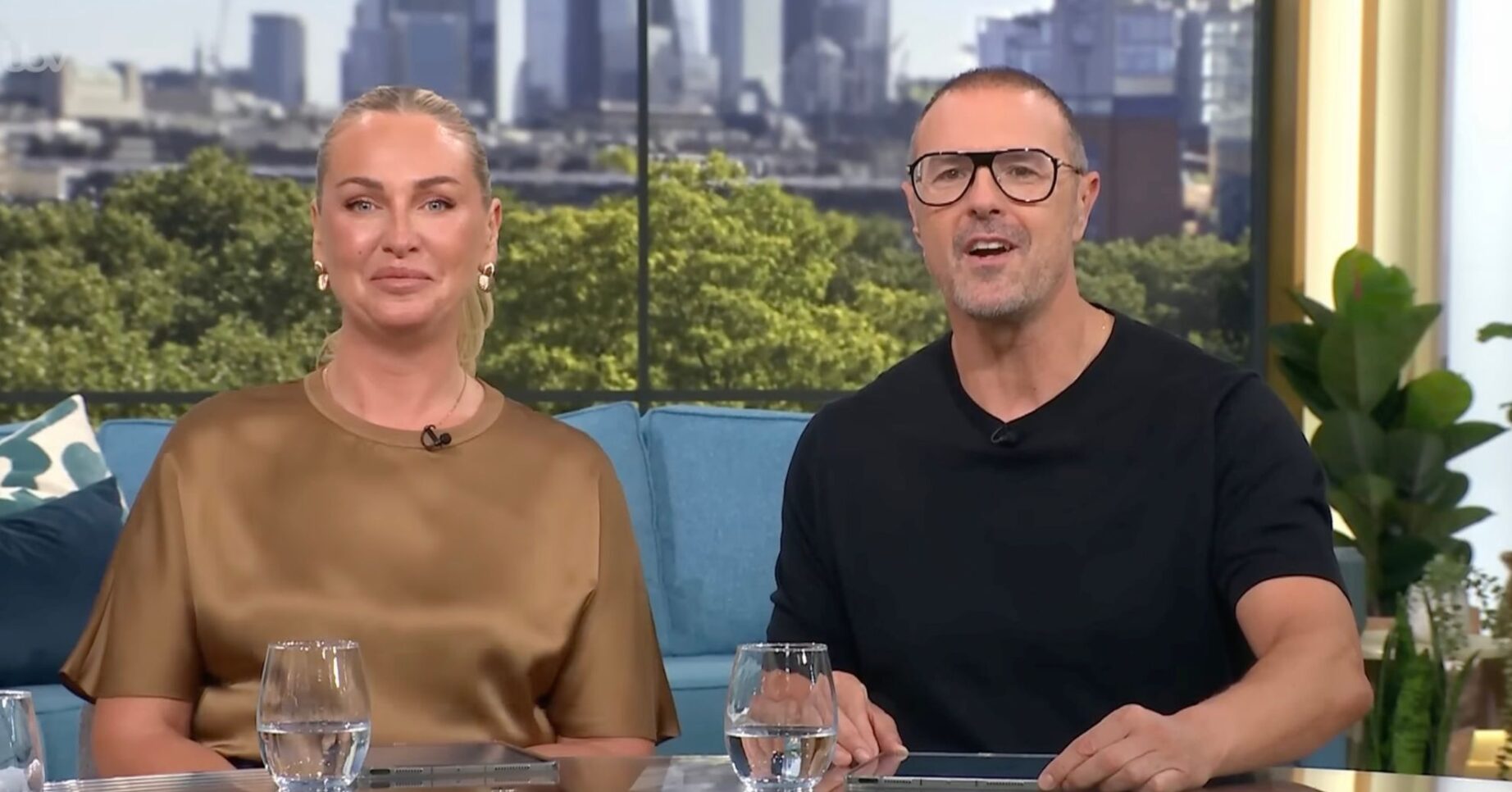 Josie Gibson and Paddy McGuinness presenting This Morning