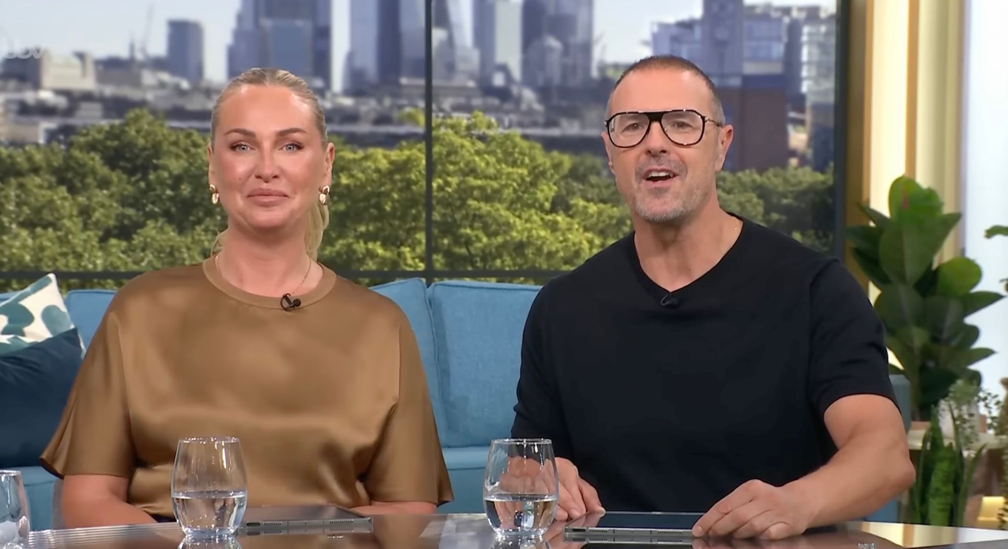 Josie Gibson and Paddy McGuinness presenting This Morning
