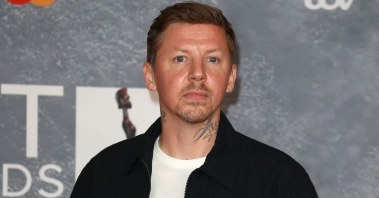 Professor Green on the red carpet