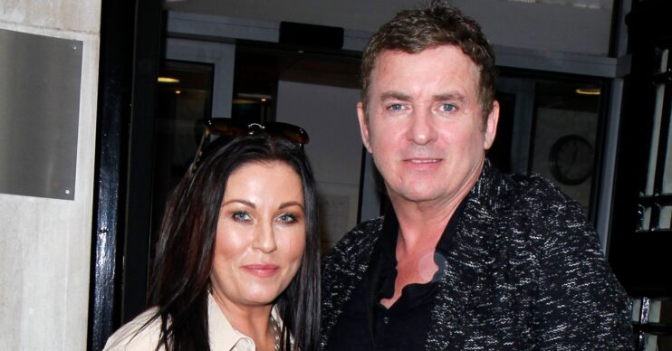 Jessie Wallace and Shane Richie smiling
