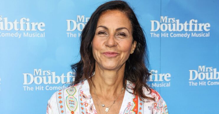 Julia Bradbury on the red carpet