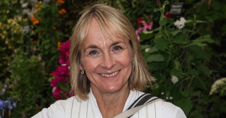 Louise Minchin smiling at Chelsea Flower Show