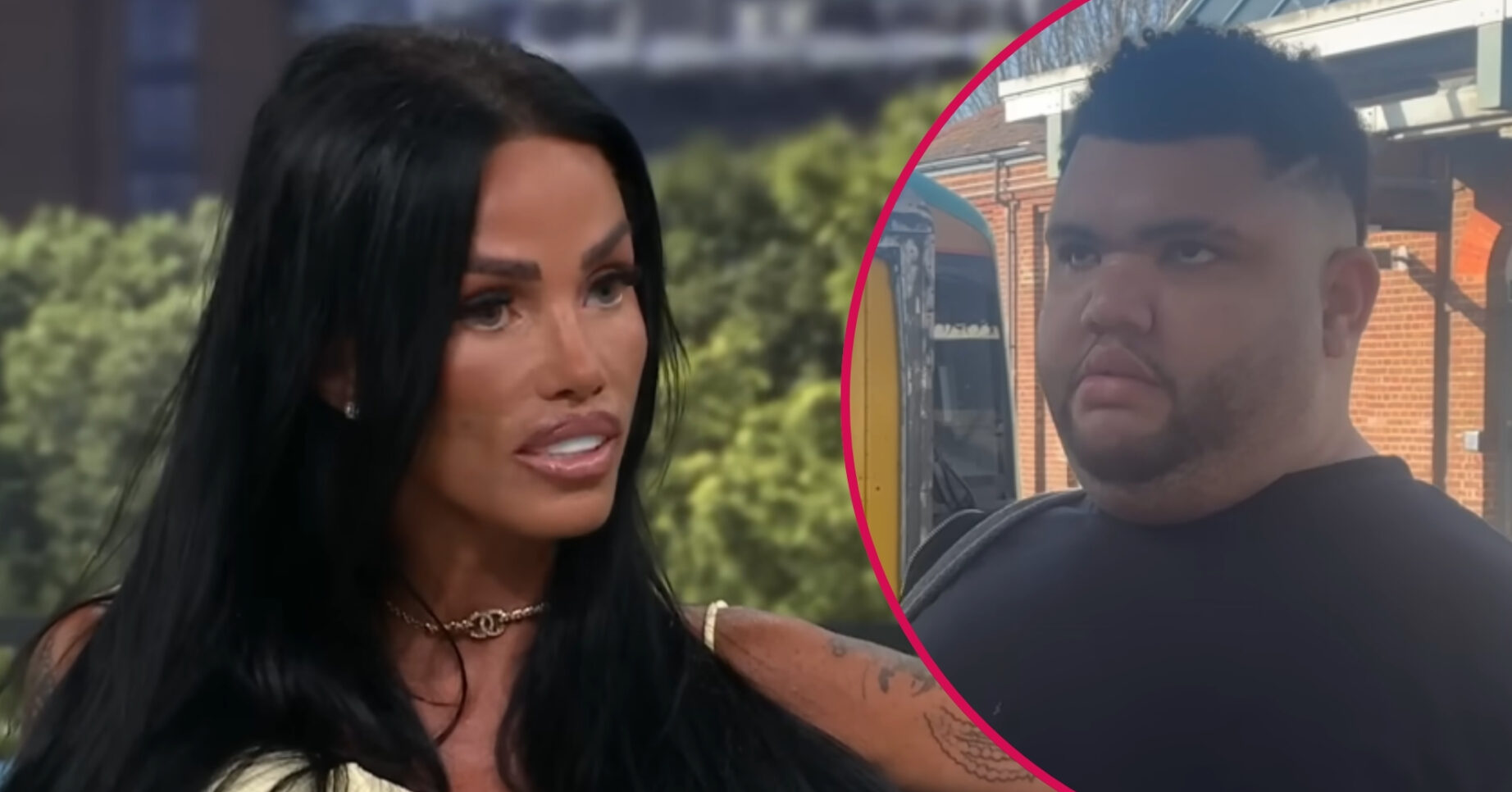 ED composite of Katie Price on This Morning and son Harvey in YouTube clip