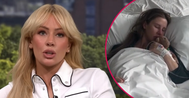 ED composite of Olivia Attwood on This Morning and her sister in hospital
