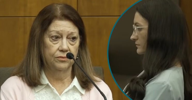 Composite of Lindsay Clancy and her mother during murder trial