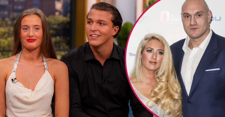 Venezuela Fury and husband Noah on This Morning and Paris and Tyson Fury at event