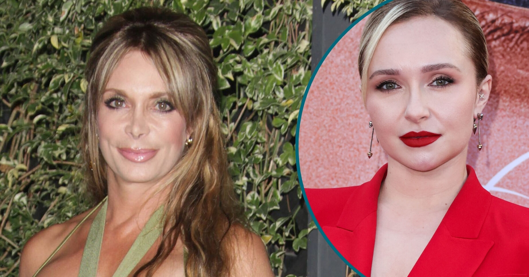 Composite of Hayden Panettiere and her mother Lesley Vogel at different events