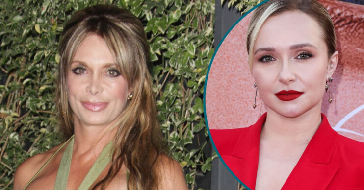 Composite of Hayden Panettiere and her mother Lesley Vogel at different events
