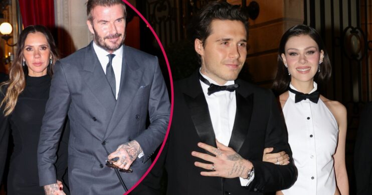 Victoria Beckham and David Beckham / Brooklyn Beckham and Nicola Peltz