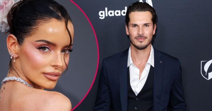 Maura Higgins and Gleb Savchenko on the red carpet