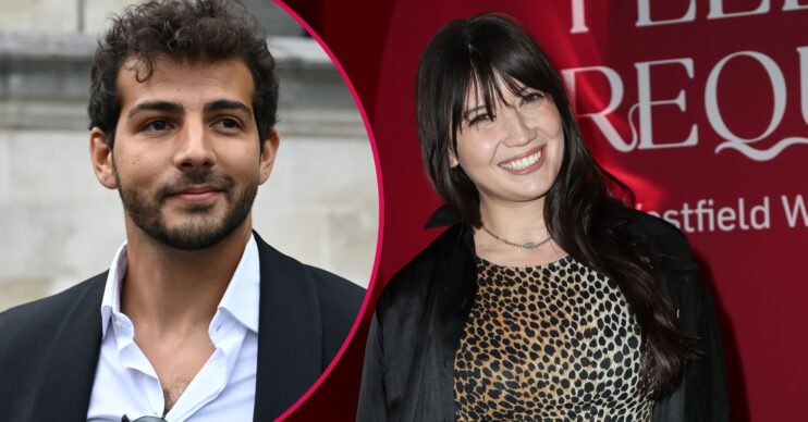 Jordan Saul and Daisy Lowe smiling