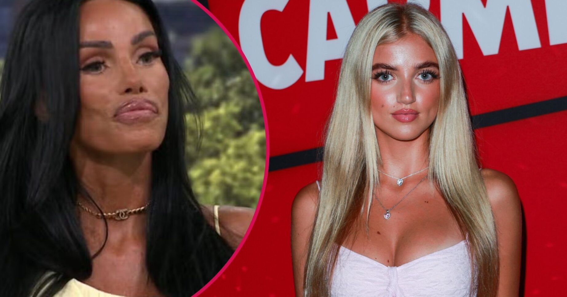 Katie Price on This Morning / Princess Andre looking in front