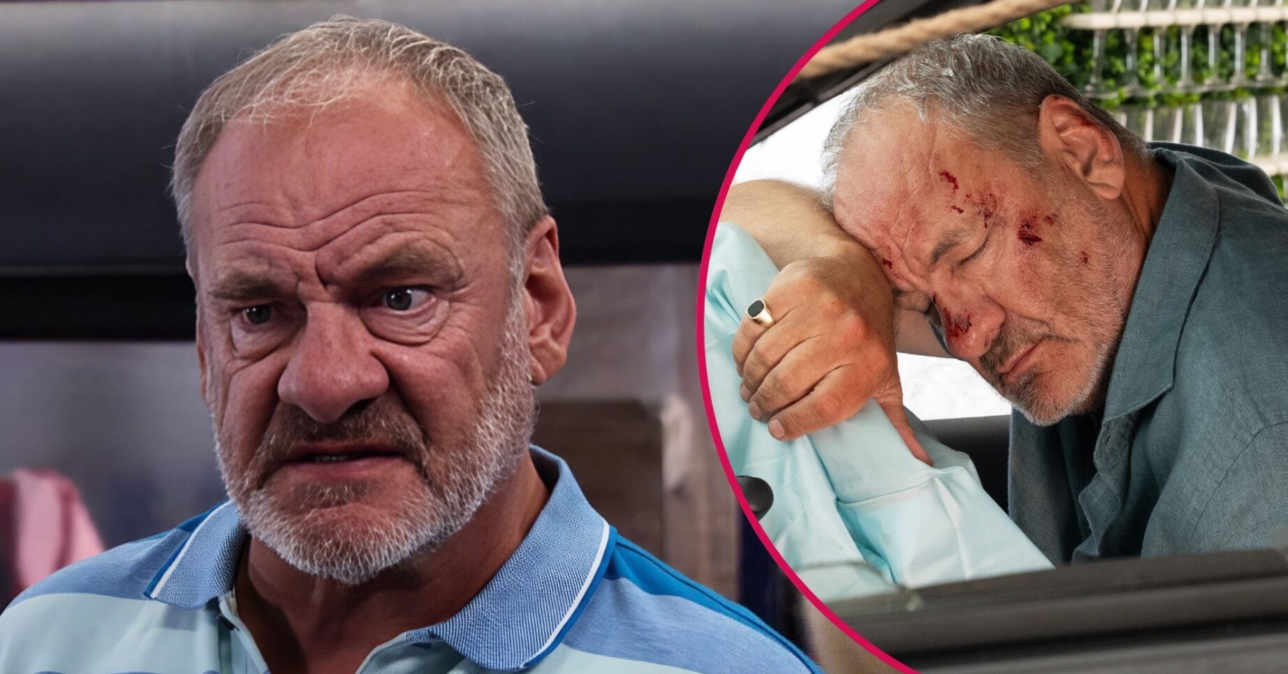 Jimmy King in Emmerdale crash (Credit: ITV)