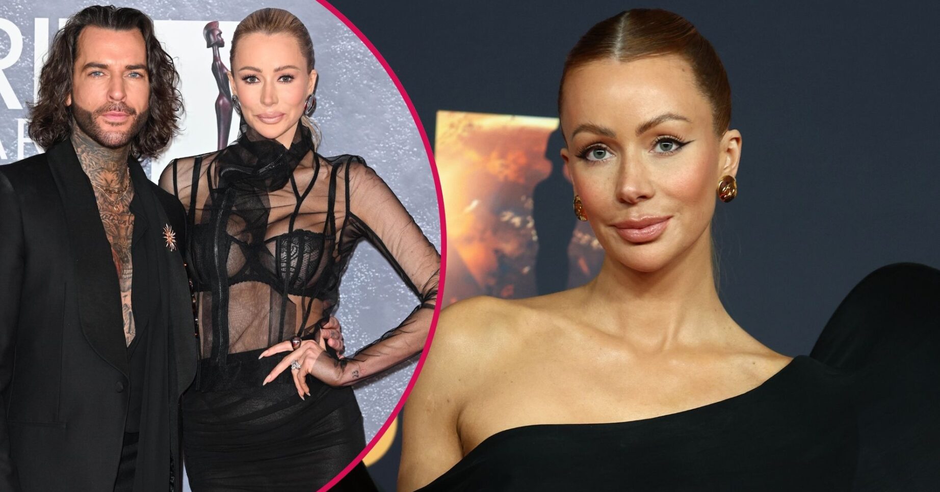 Pete Wicks and Olivia Attwood on the red carpet / Olivia Attwood on the red carpet
