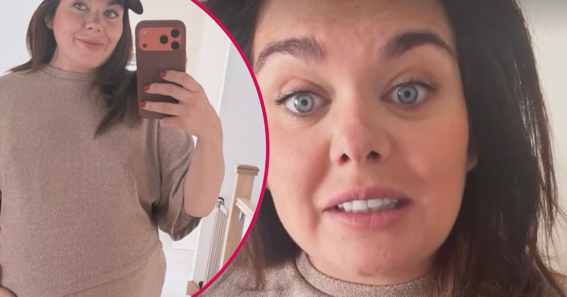 Scarlett Moffatt selfie/Scarlett Moffatt talking on her Instagram Story