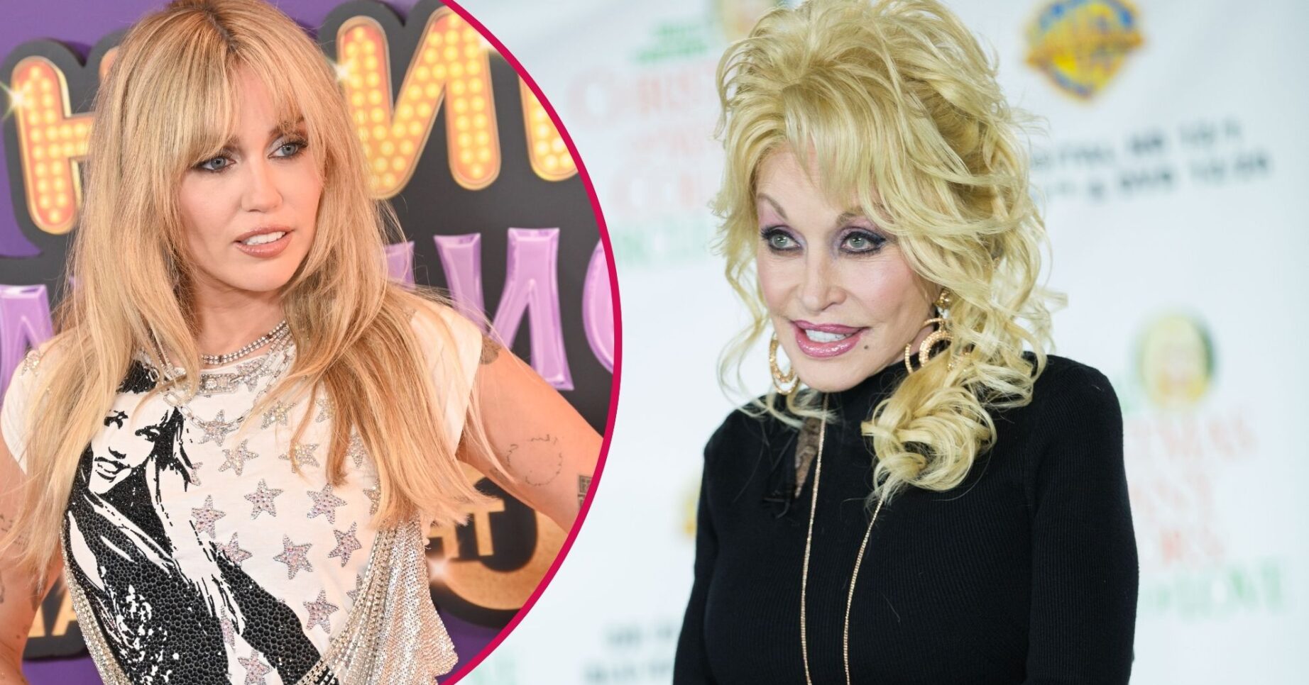 Miley Cyrus and Dolly Parton