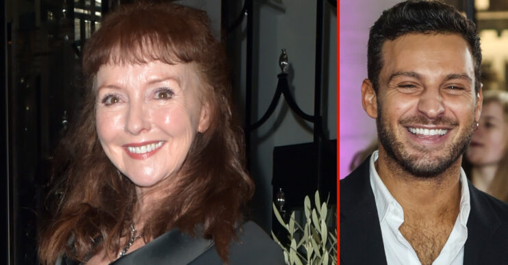TVG composite of Melanie Walters and Strictly star Vito Coppola at different events
