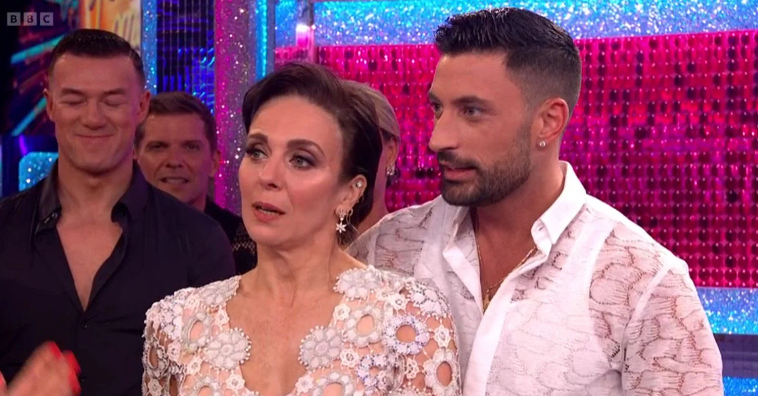 Giovanni Pernice and Amanda Abbington on Strictly