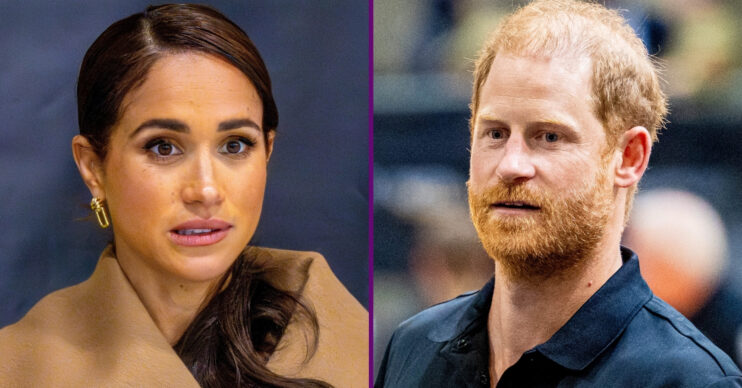 RI composite of Meghan Markle and Prince Harry at Invictus Games events