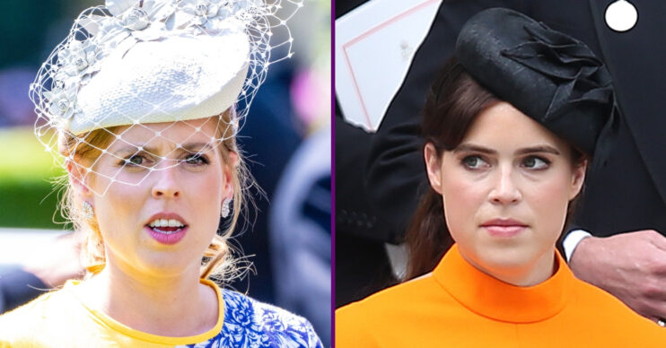 RI composite of Princess Beatrice and Eugenie at different royal events
