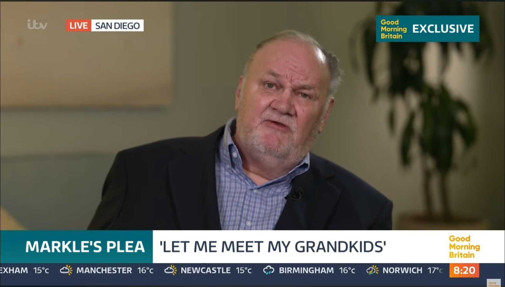 Thomas Markle on GMB