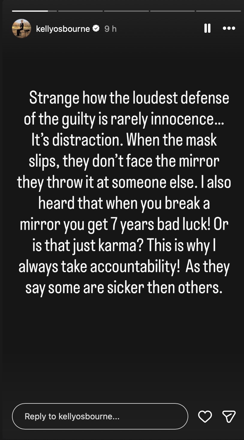 Kelly Osbourne Instagram Story