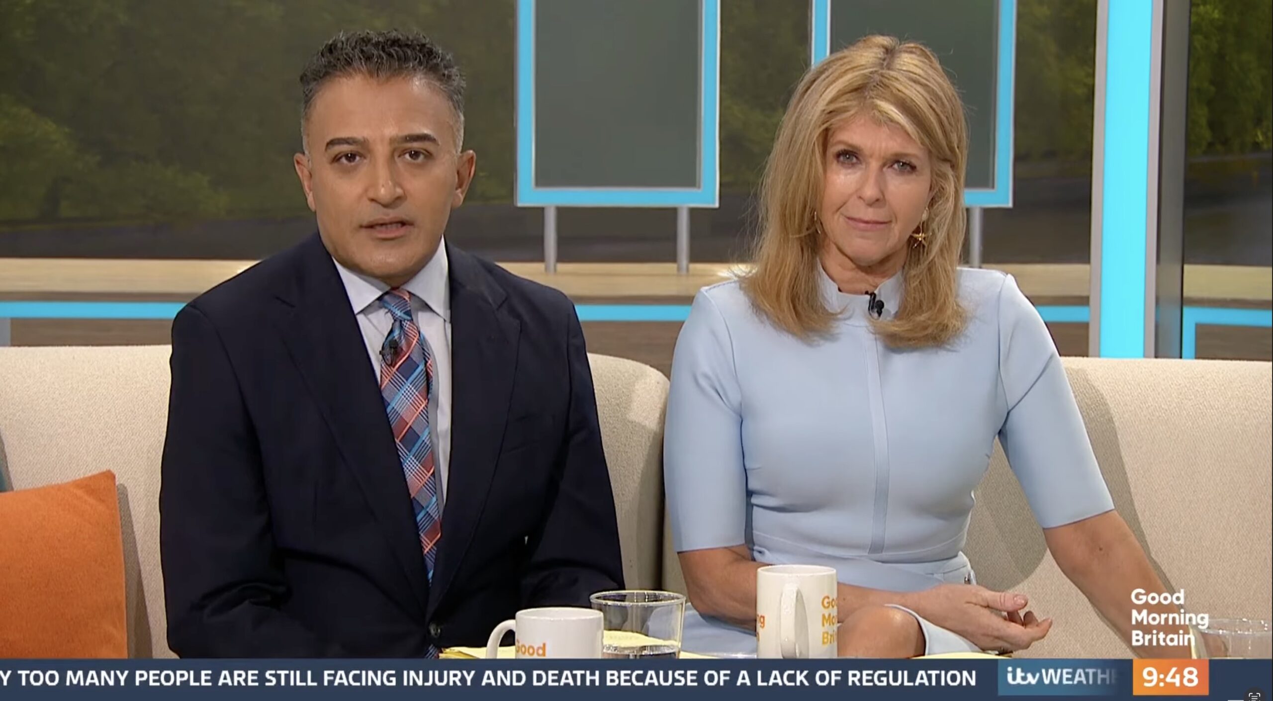 Adil Ray and Kate Garraway on GMB