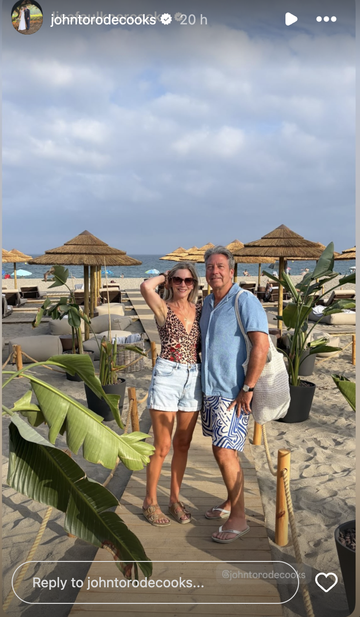 Lisa Faulkner and John Torode 
