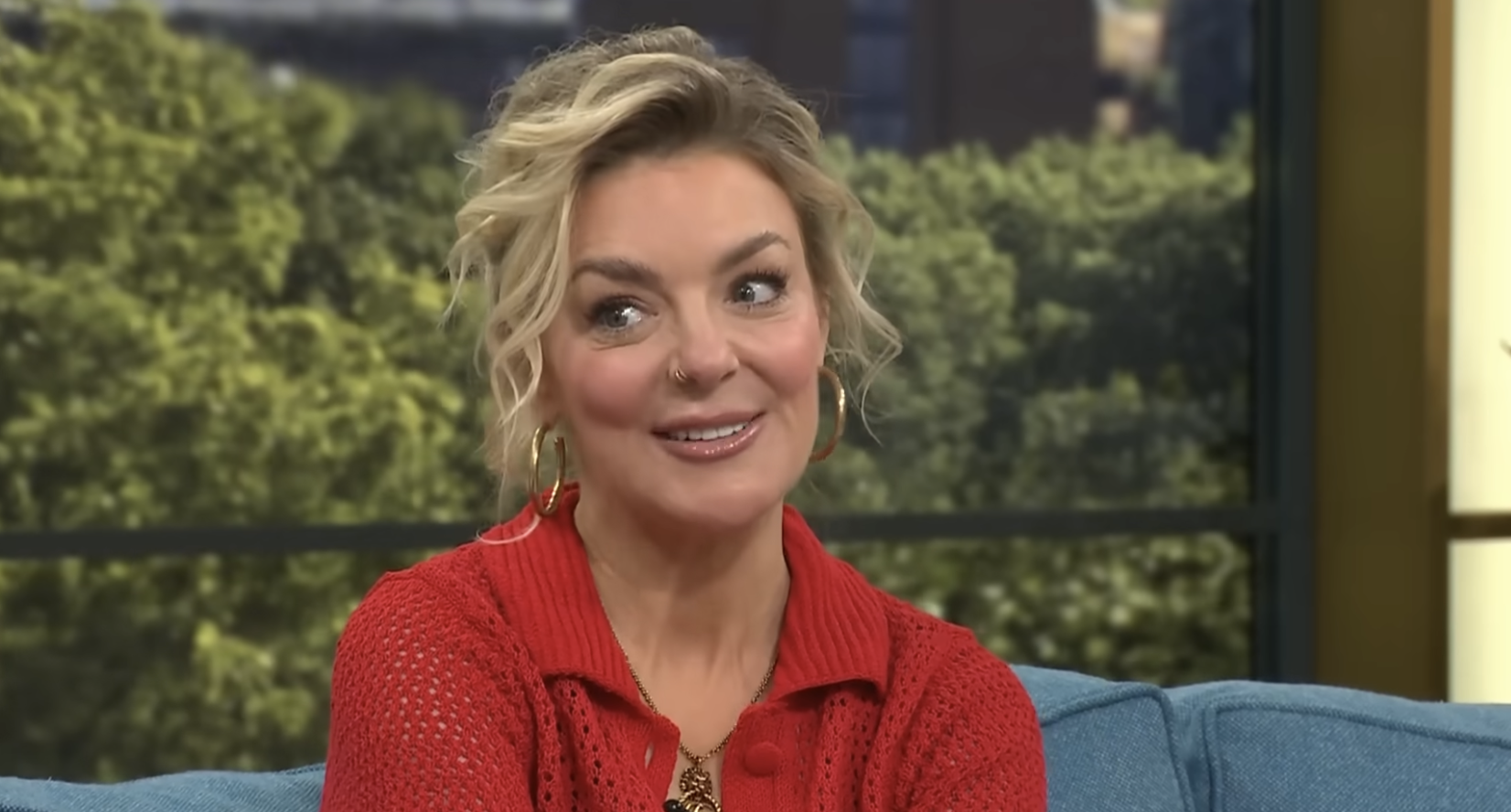 Sheridan Smith on This Morning smiling 