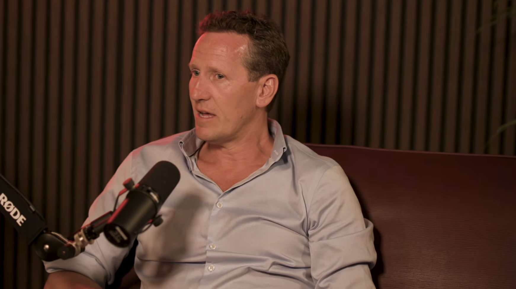Brendan Cole during podcast