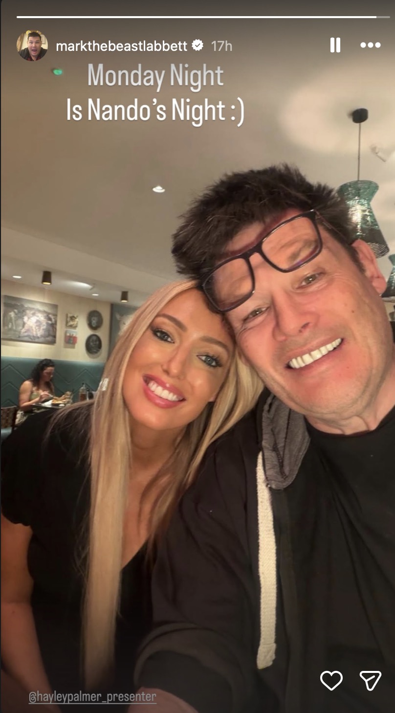 Hayley Palmer and Mark Labbett smiling