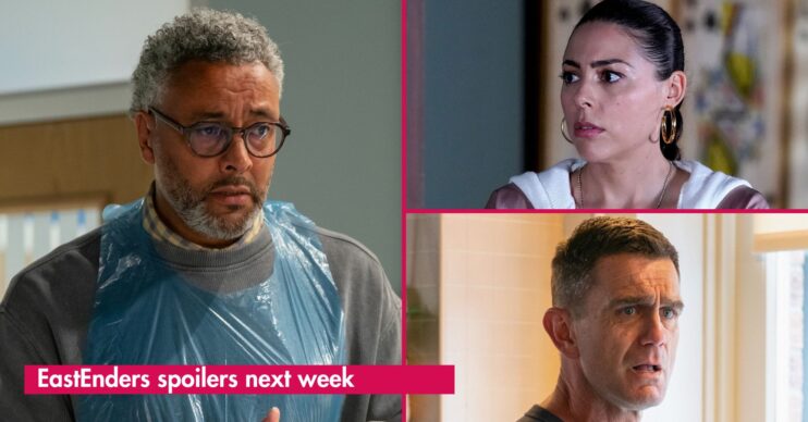 EastEnders spoilers split pic (Credit: BBC/comp/EntertainmentDaily)